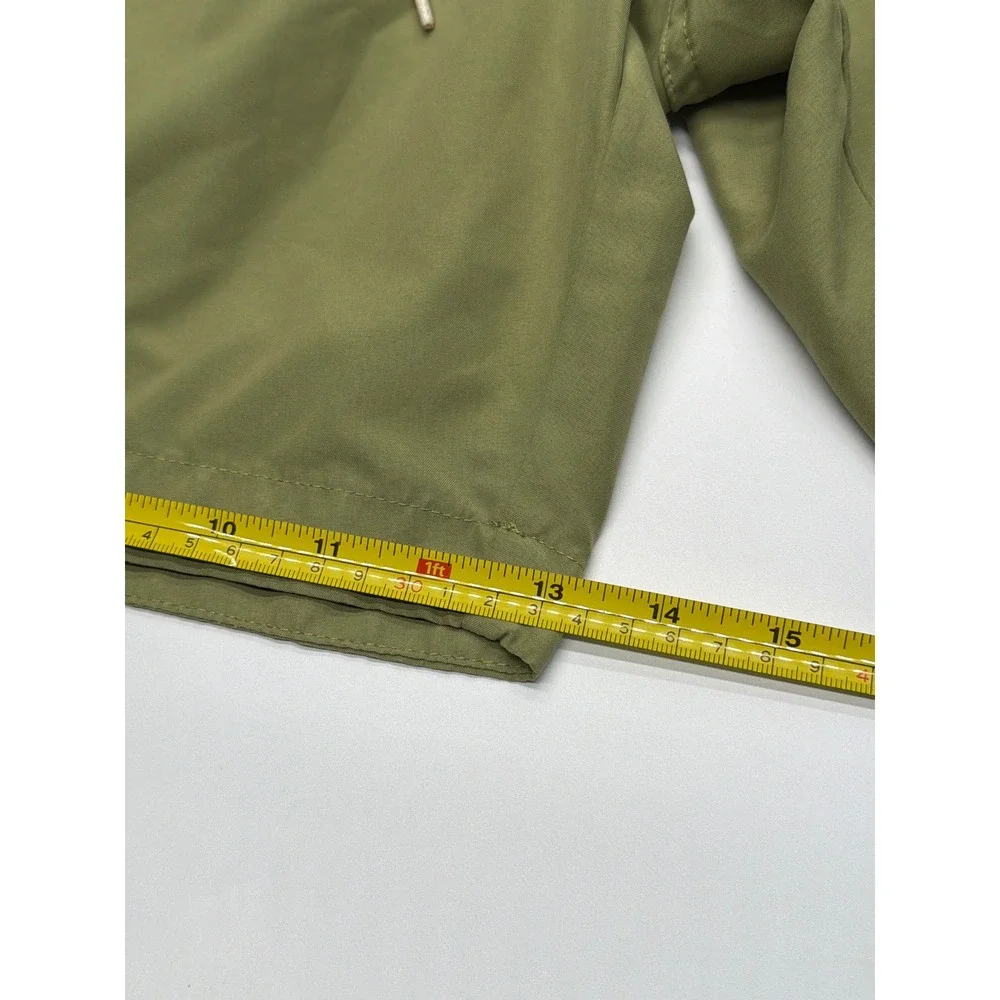 H&M Mens Swim Trunks‎ Olive Green XL Elastic Drawstring Mesh Lined Board Shorts